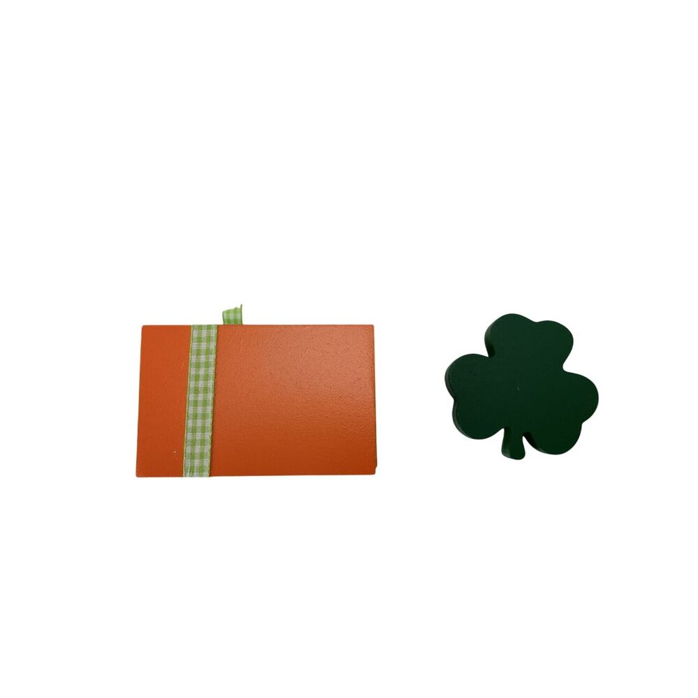 4 Pieces St. Patrick's Decor St. Patrick's Day Sign Wooden (Lucky Style) - Picture 8 of 8